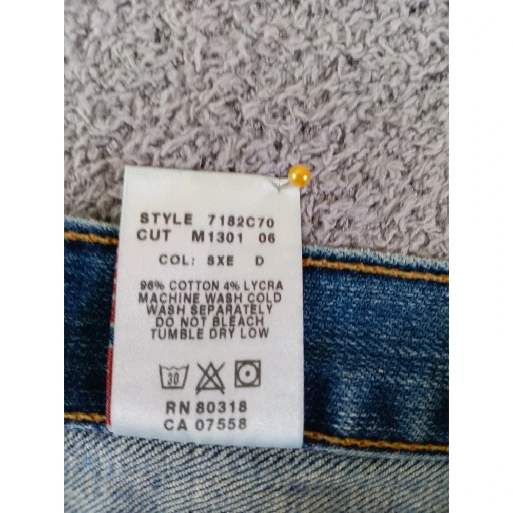 Lucky Brand Dungarees Bootcut Jeans Blue USA‎ Made Vintage Y2K Womens 33